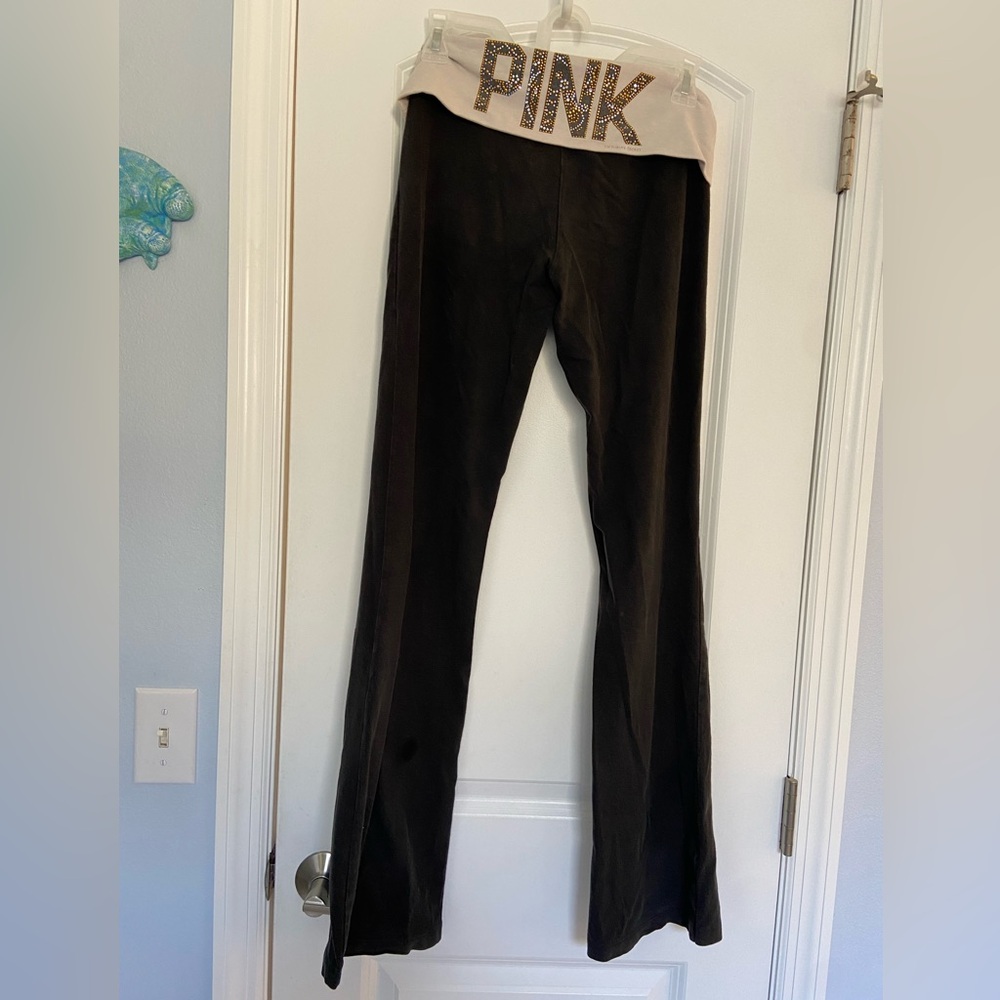 Victoria's Secret Black and White Flare Pants